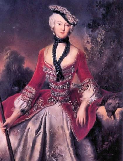 antoine pesne Portrait of Sophie Marie Grafin Voss China oil painting art